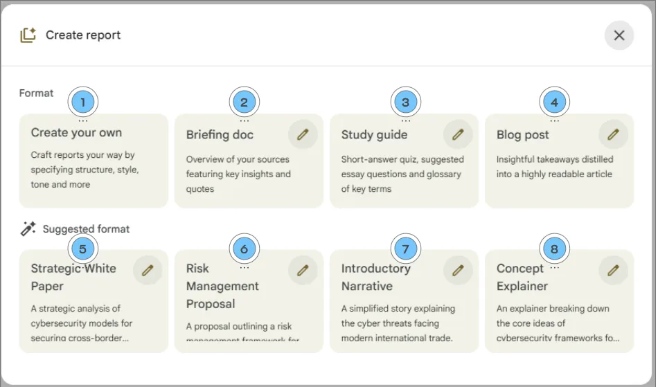 Reports ของ NotebookLM